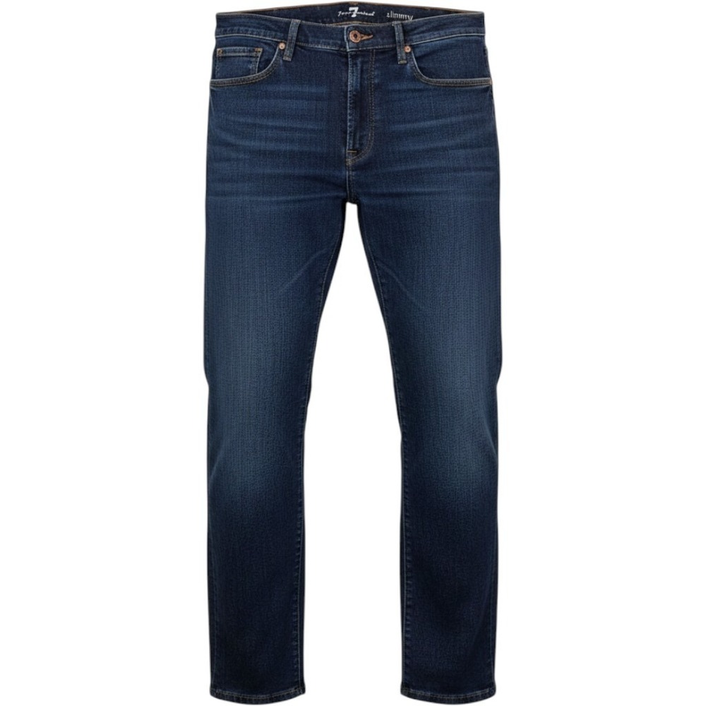 7 For All Mankind Slimmy Jeans Mens Size 40‎ Dark Wash Denim 30" Inseam